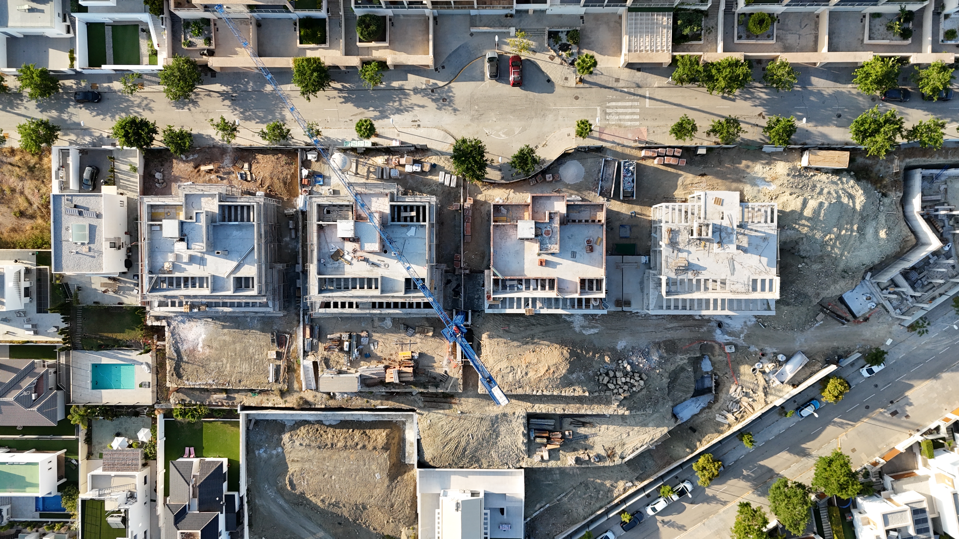 Villas Hacienda Las Paredes — vista aérea drone, Málaga