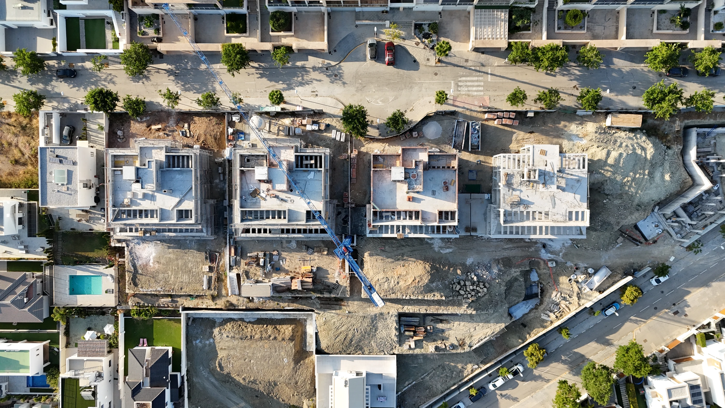 Villas Hacienda Las Paredes — vista aérea drone, Málaga