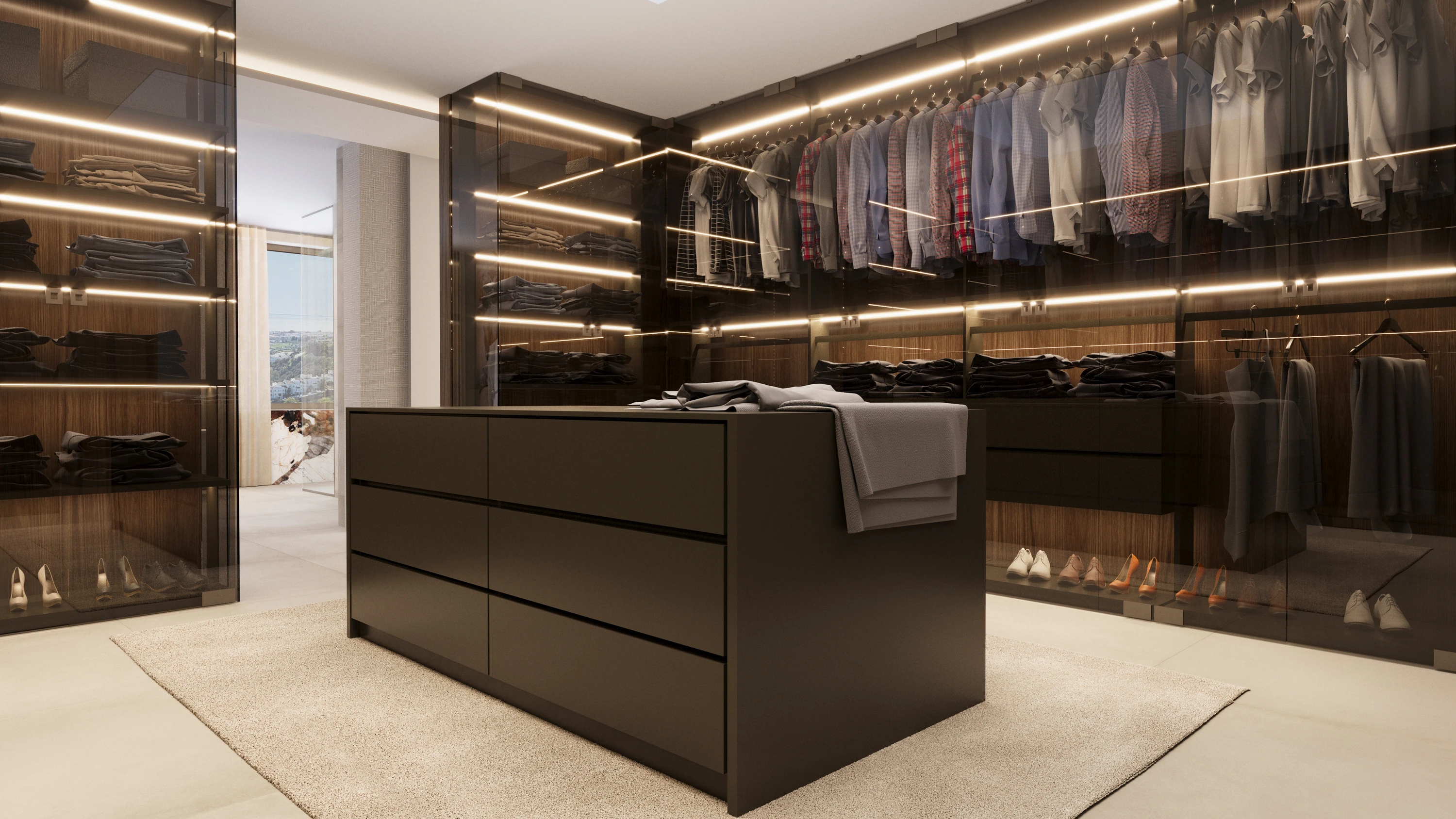 Villas Madronal Benahavis Render Vestidor