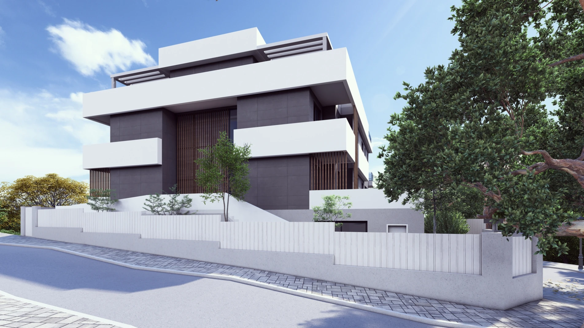 Residential Building East Málaga — Overall render