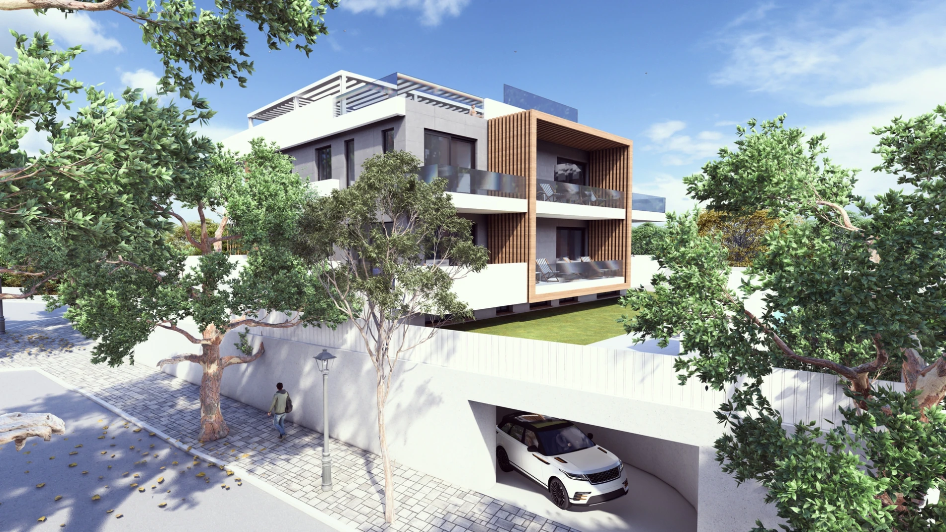 Residential Building East Málaga — Exterior render