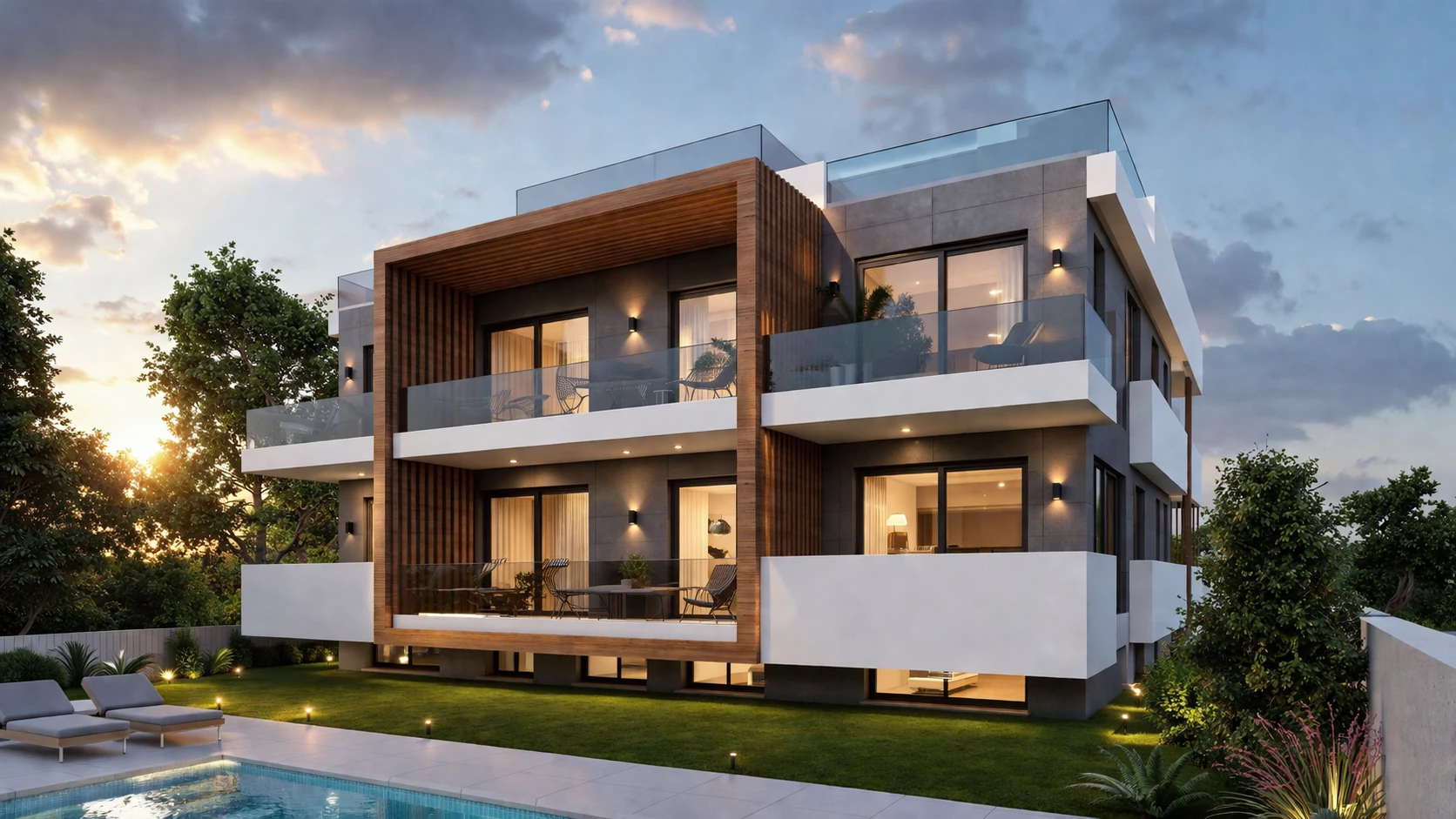 Edificio de viviendas en Málaga Este — render de fachada