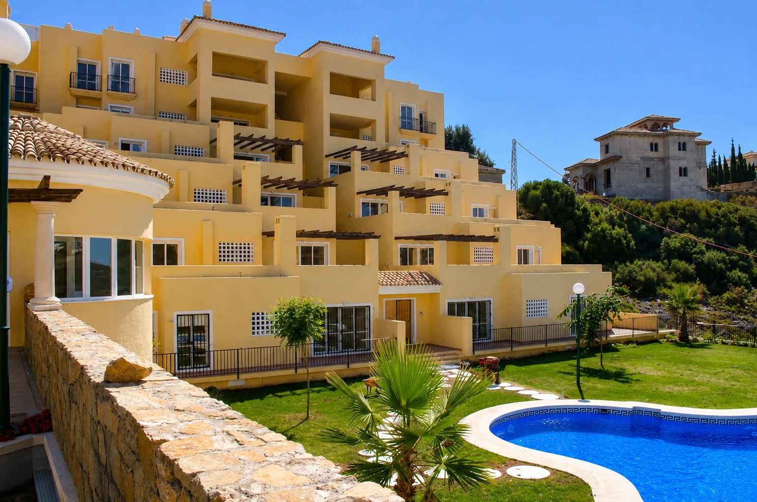 Hillside houses