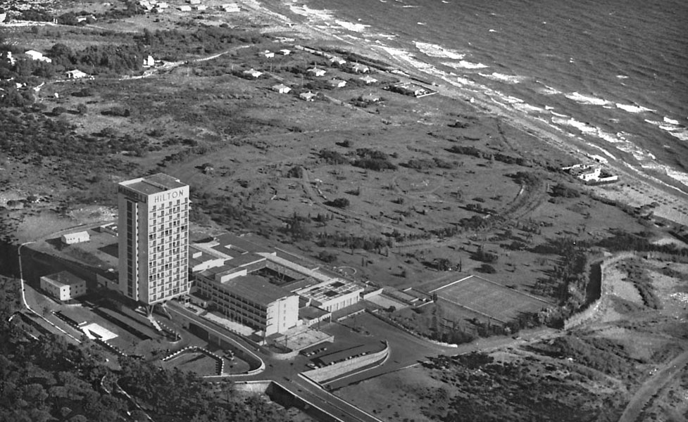Historical aerial view of Hilton Marbella, now Hotel Don Carlos