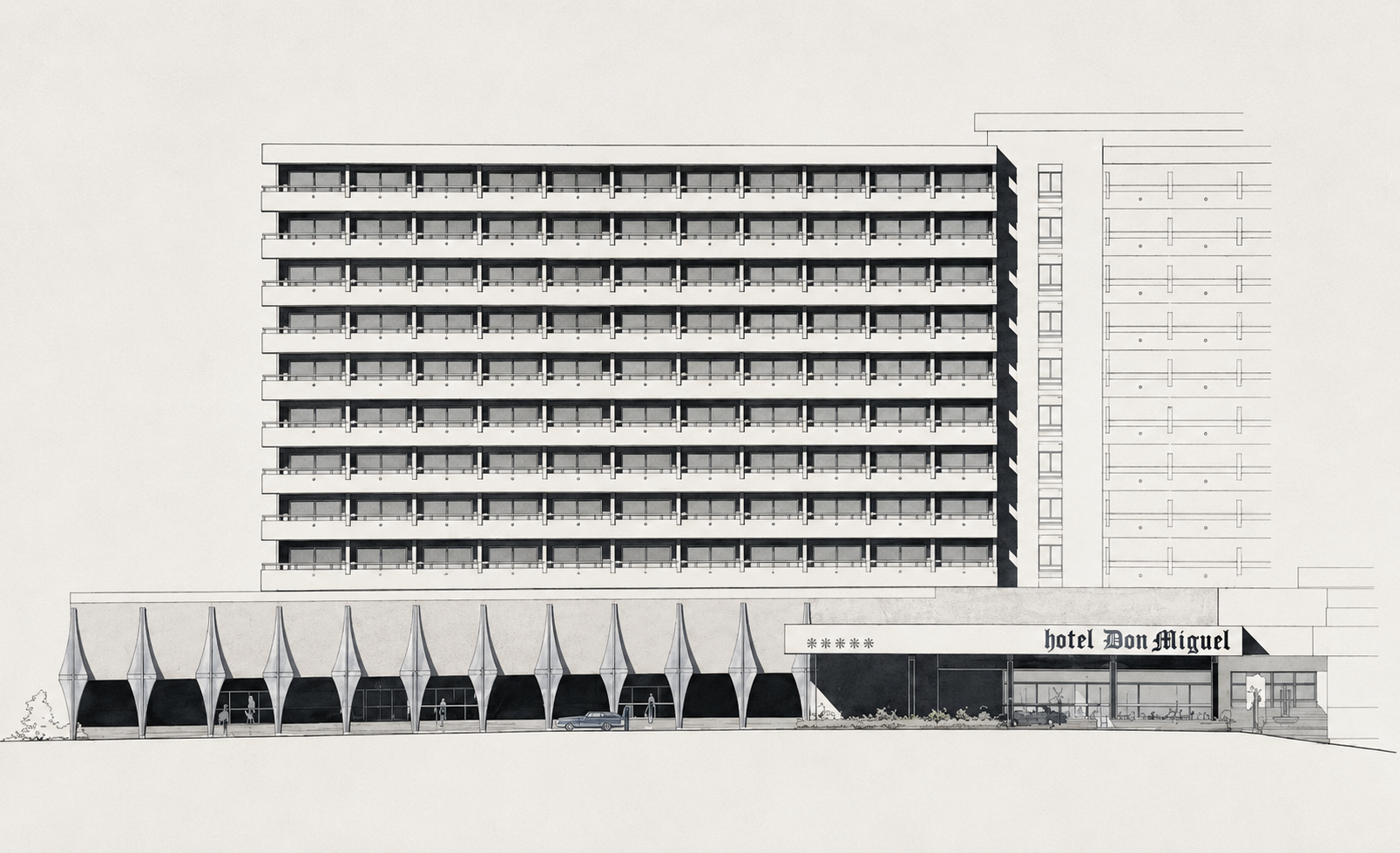 Exterior del Hotel Don Miguel tras la rehabilitación, Marbella