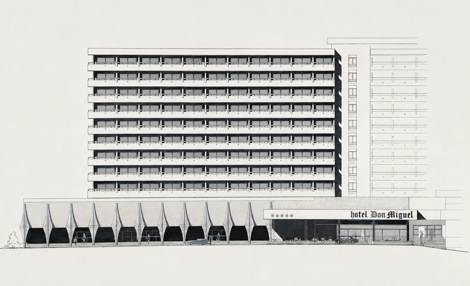 Exterior del Hotel Don Miguel tras la rehabilitación, Marbella