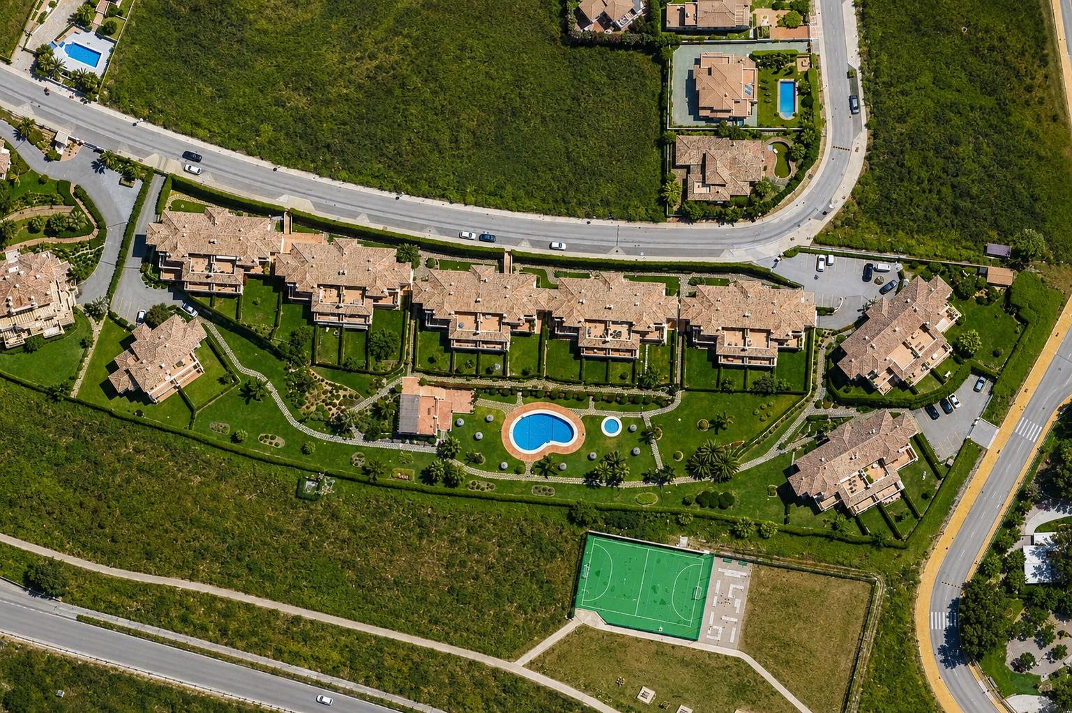 Casares Real — Aerial orthophoto of the development