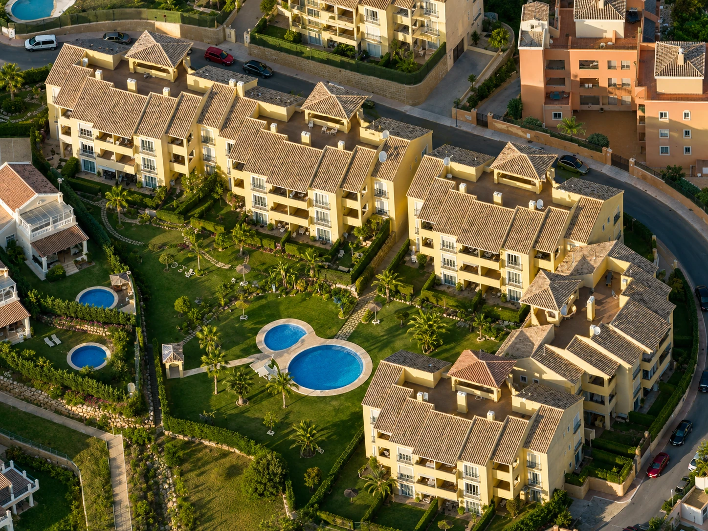 Eagle Golf Park — Aerial view, block detail