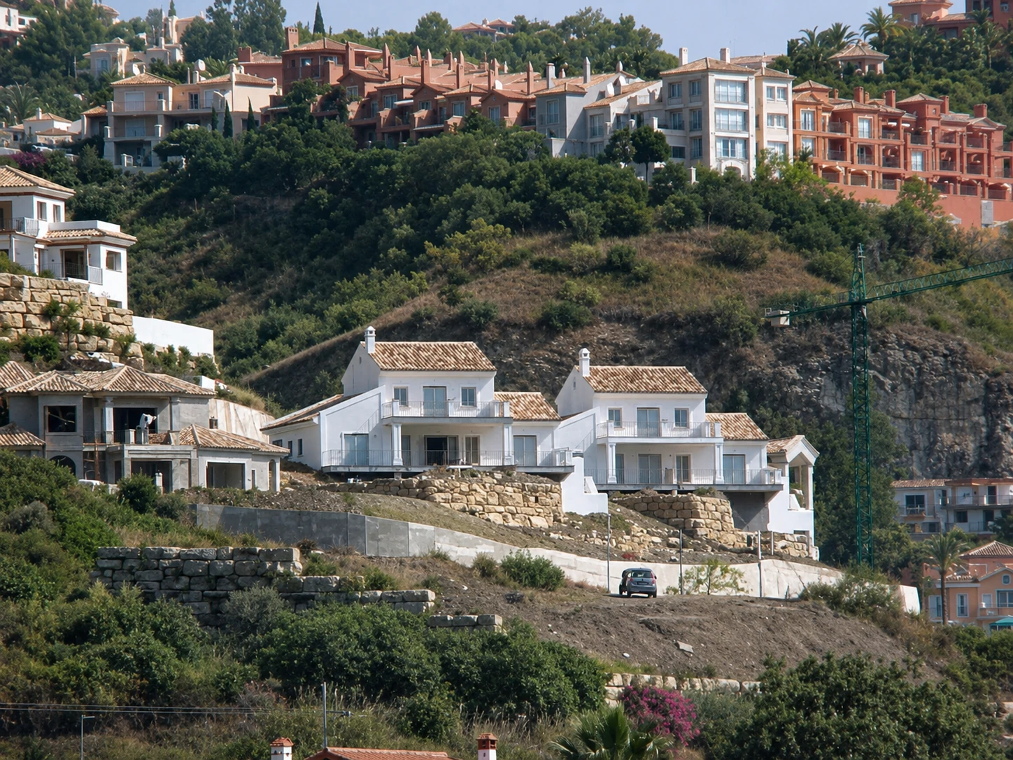 Villas gemelas — fachada exterior, Costa del Sol