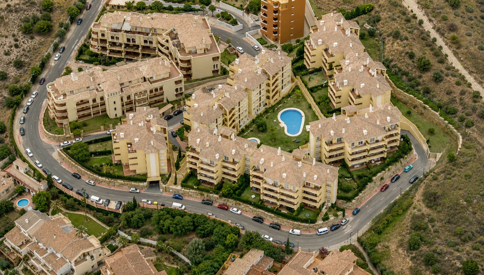 General aerial view of Flamingo Golf Park and surroundings