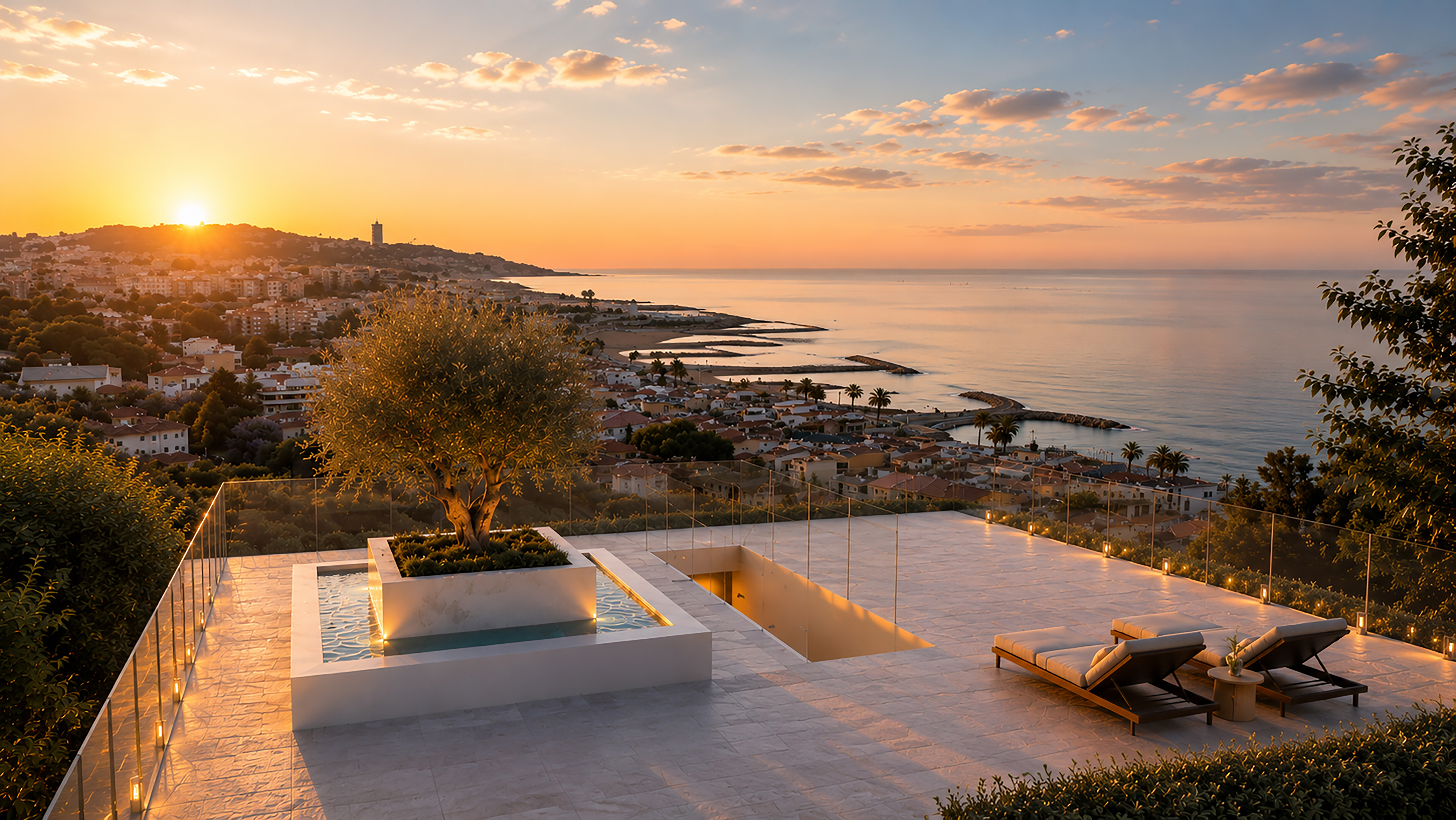 Roof terrace views — Casa 12.2.26, Málaga