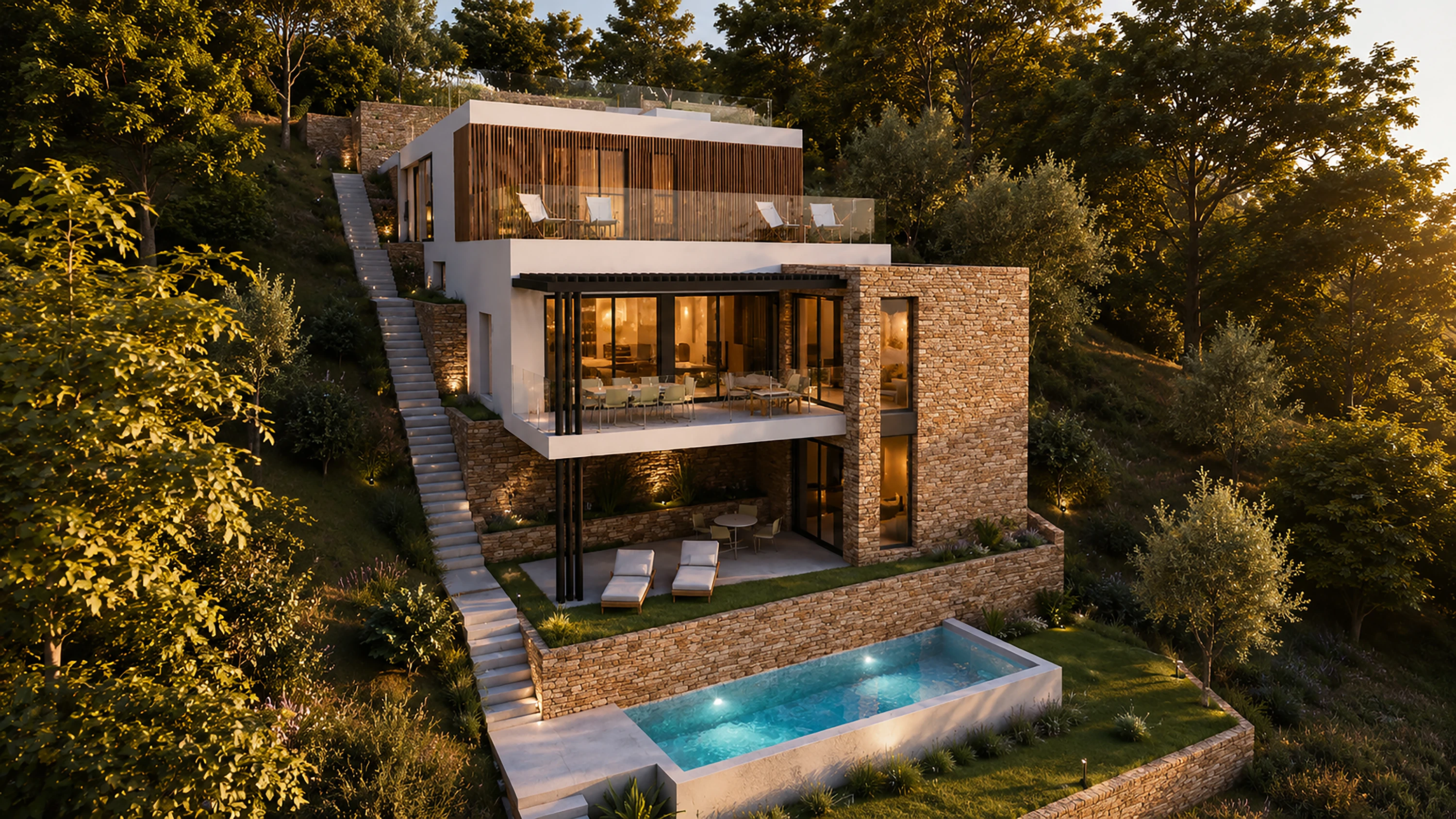 Casa 12.2.26 — vivienda unifamiliar en ladera, Málaga capital