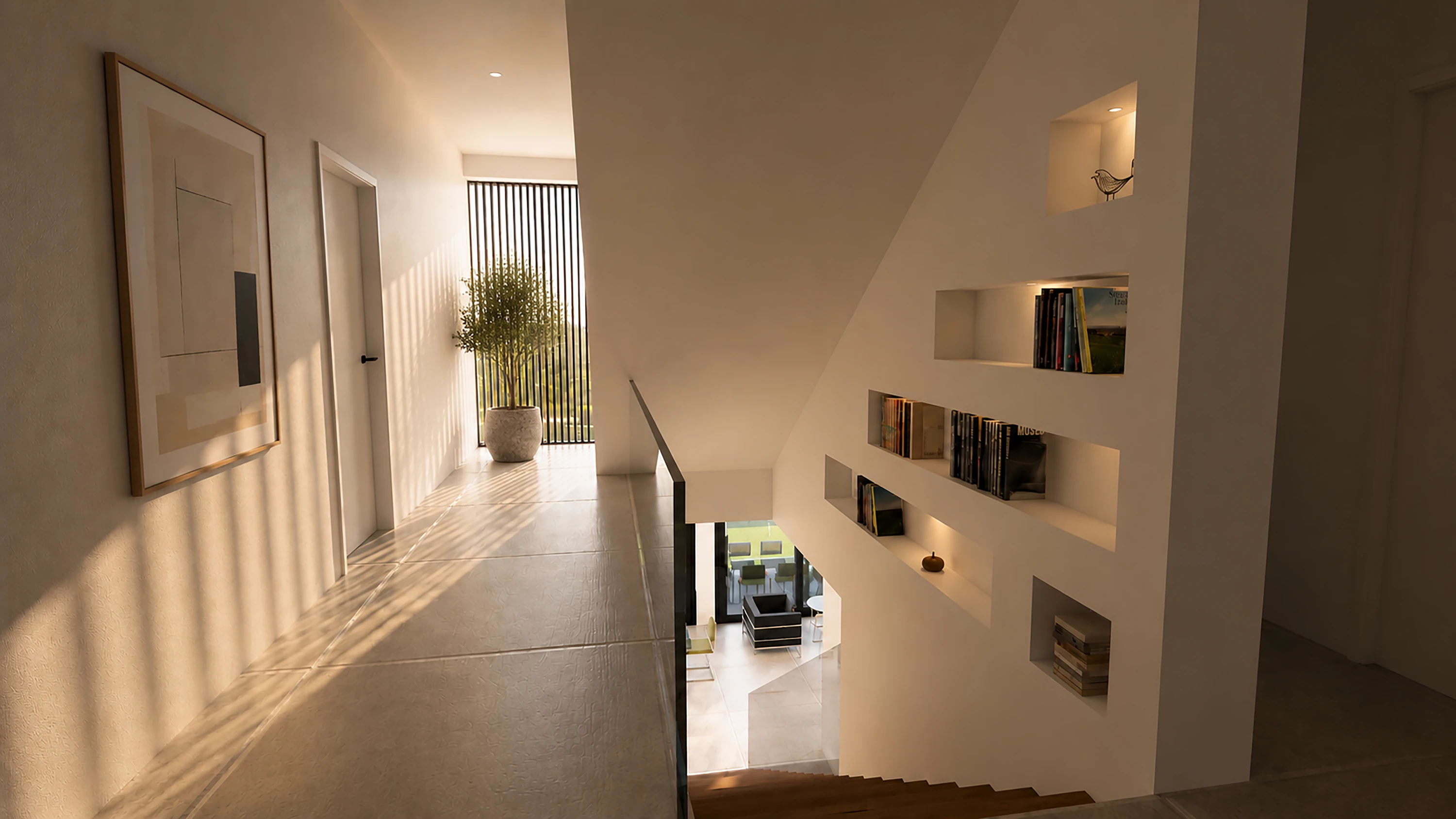 Escalera interior — Casa 12.2.26, Málaga